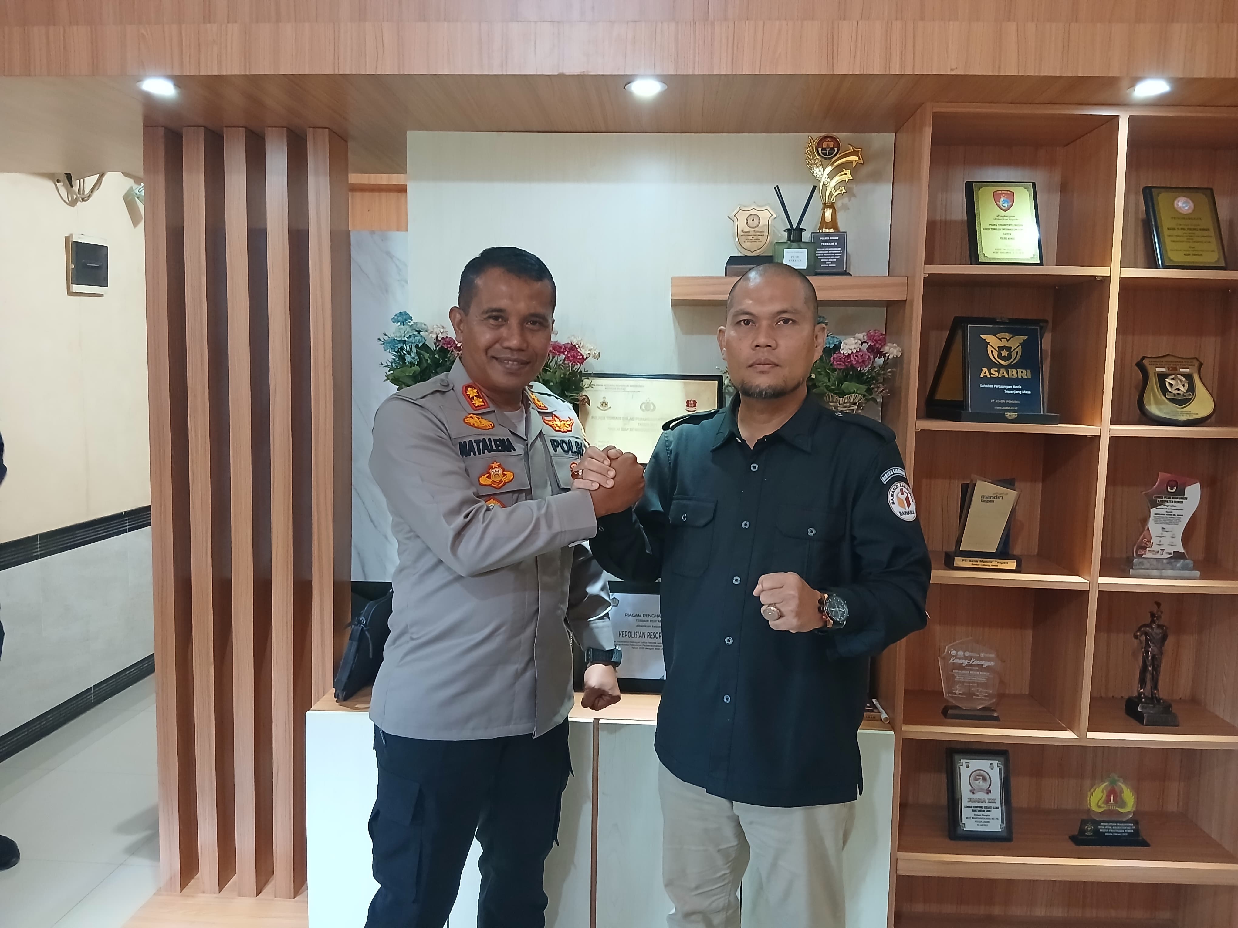Anggota Bawaslu Bungo bersama Kapolres Bungo