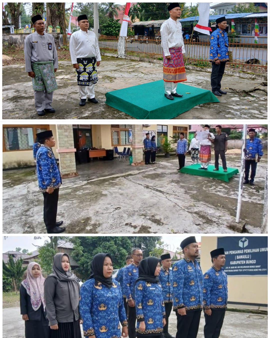 Bawaslu Kabupaten Bungo Gelar Upacara HUT RI Ke-80