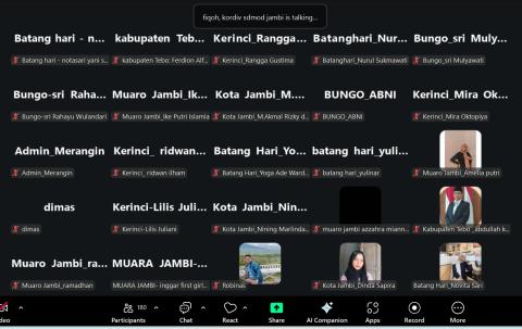 Peserta P2P Mengikuti Kegiatan Secara Daring