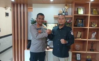 Anggota Bawaslu Bungo bersama Kapolres Bungo