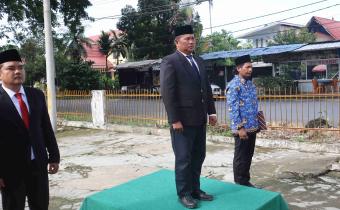 KKetua Bawaslu Kabupaten Bungo saat pembina upacara Hari Kesaktian Pancasila