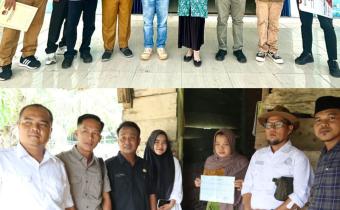 Tampak hadir Ketua dan Anggota Bawaslu Kabupaten Bungo melakukan Pengawasan Coklit Terbatas PDPB