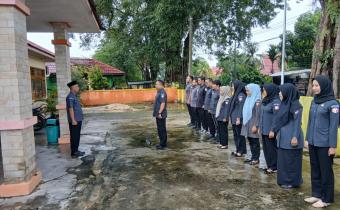Bawaslu Kabupaten Bungo gelar apel pagi sebagai bentuk penguatan kedipsilinan di masa non tahapan  